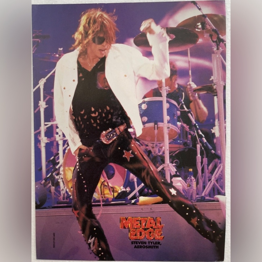 Aerosmith’s Steven Tyler Metal Edge Pinup